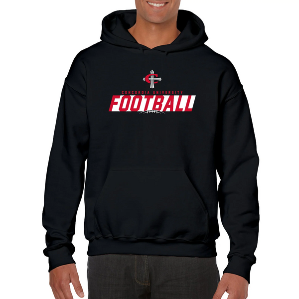 Concordia Football Hooded Sweatshirt - Black