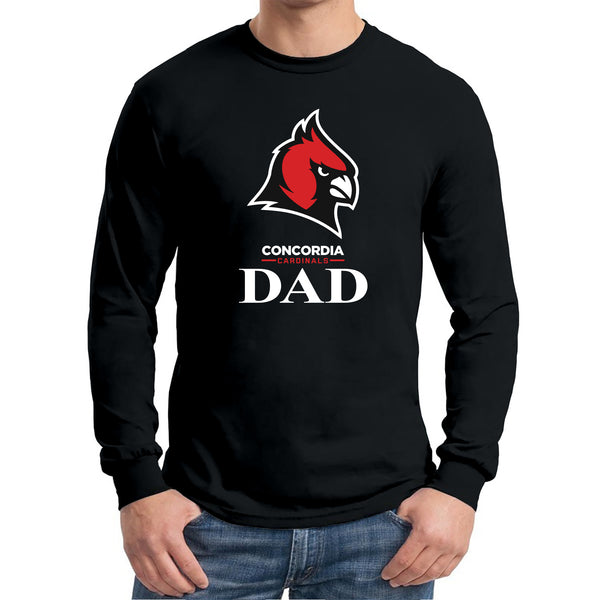 Concordia Cardinals Dad Unisex Longsleeve T-Shirt - Black