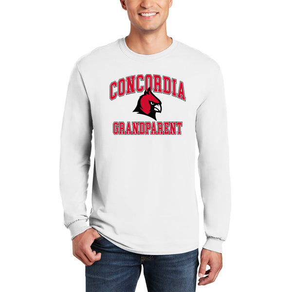 Cardinals Grandparent Basic Arch Longsleeve T-Shirt - White