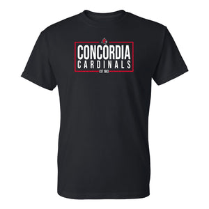 Concordia Cardinals EST 1963 Box T-Shirt - Black