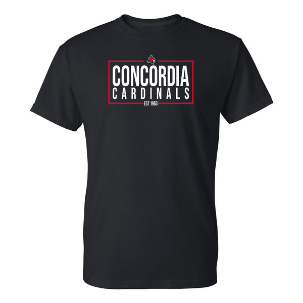 Concordia Cardinals EST 1963 Box T-Shirt - Black