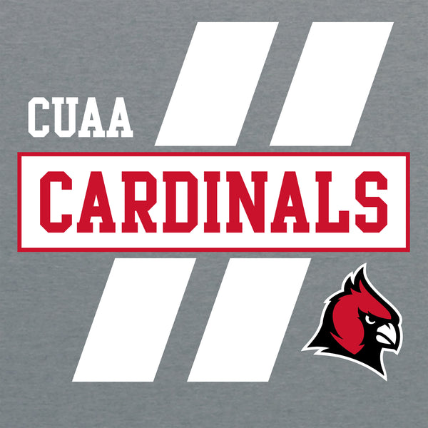 Concordia Cardinal Closet Cardinals Double Stripes T-Shirt - Graphite Heather