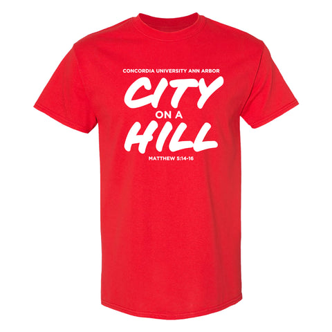 Concordia City On A Hill Unisex T-Shirt - Red