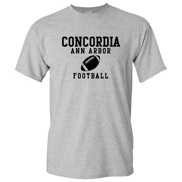 Concordia Football T-Shirt - Sport Grey