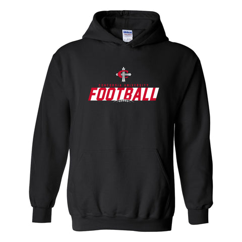 Concordia Football Hooded Sweatshirt - Black