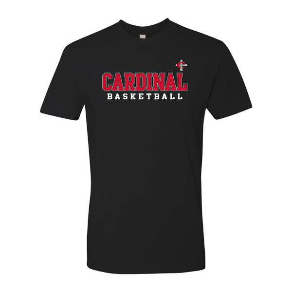 Cardinal Cross Basketball T-Shirt - Black