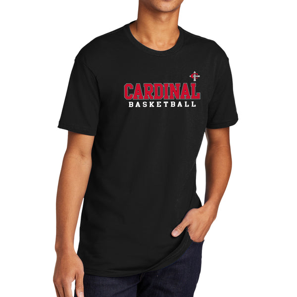 Cardinal Cross Basketball T-Shirt - Black