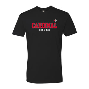 Cardinal Cross Cheer T-Shirt - Black