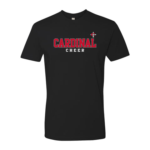 Cardinal Cross Cheer T-Shirt - Black