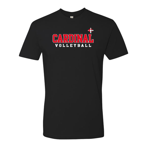 Cardinal Cross Volleyball T-Shirt - Black