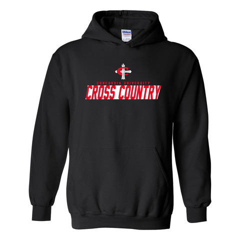 CUAA Cardinal Cross Cross Country Hoodie - Black
