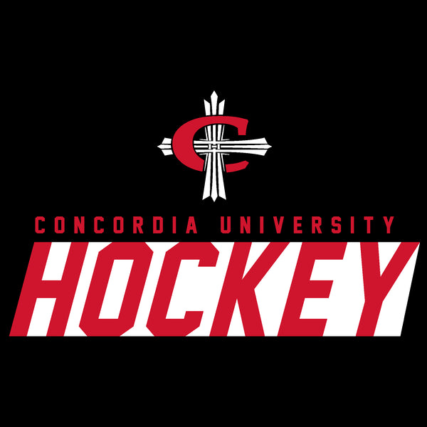 CUAA Cardinal Cross Hockey Hoodie - Black