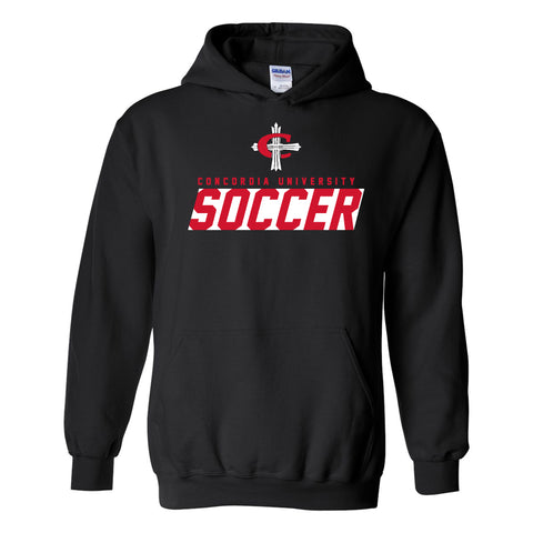 CUAA Cardinal Cross Soccer Hoodie - Black