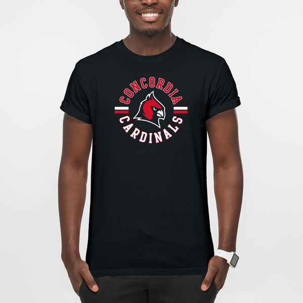 Concordia Cardinals Circle Logo Unisex T-Shirt - Black