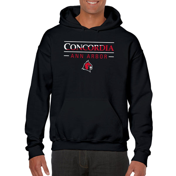 Concordia Two-Tone Hooded Sweatshirt - Black