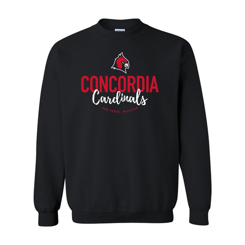 Concordia Cardinals Stacked Sweatshirt - Black
