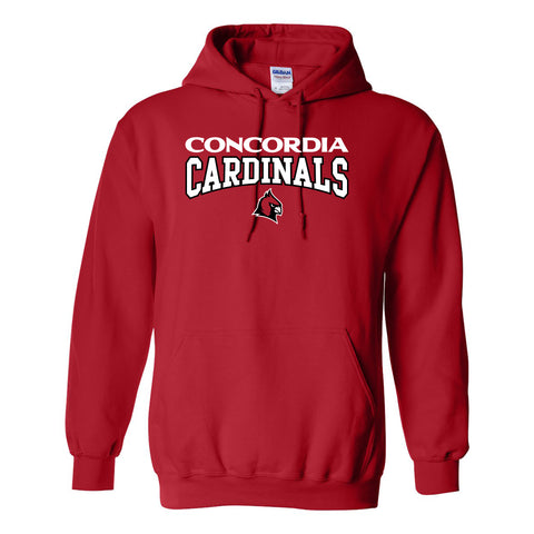 Concordia Cardinals Bold Collegiate Hooded Sweatshirt - Red