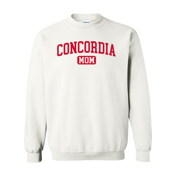 Concordia Cardinal Mom Crewneck Sweatshirt - White