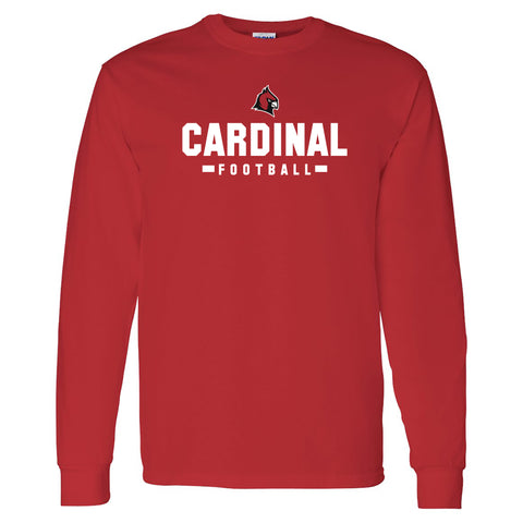 Concordia Cardinals Football Longsleeve T-Shirt - Red