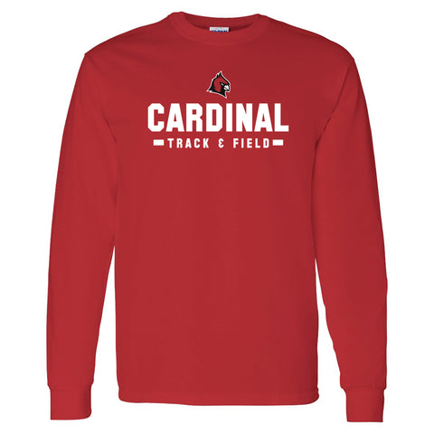 Concordia Cardinals Track & Field Longsleeve T-Shirt - Red