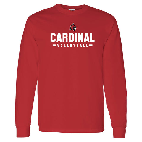 Concordia Cardinals Volleyball Longsleeve T-Shirt - Red