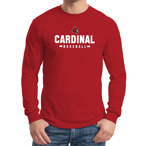 Concordia Cardinals Baseball Longsleeve T-Shirt - Red