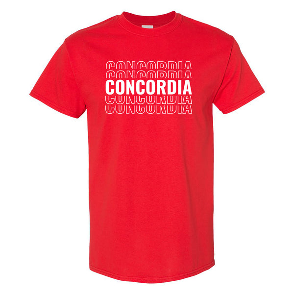 Concordia Cardinals Echo Repeat Unisex T-Shirt - Red