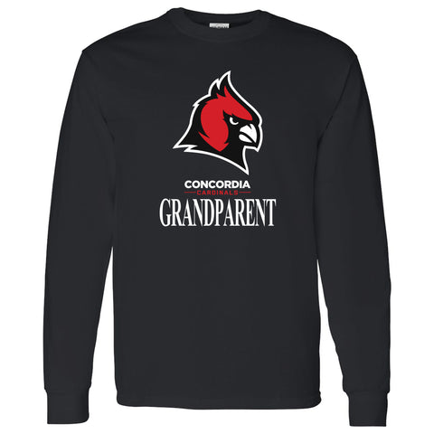 Concordia Cardinals Grandparent Unisex Longsleeve T-Shirt - Black