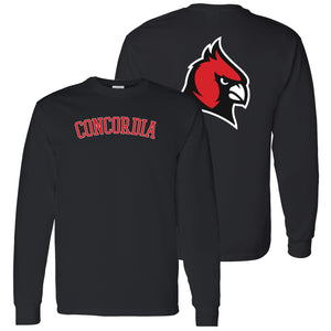 Concordia Cardinal Back Design Longsleeve T-Shirt - Black