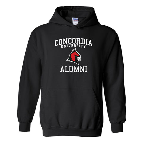 Concordia University Alumni Unisex Hooded Sweatshirt - Black