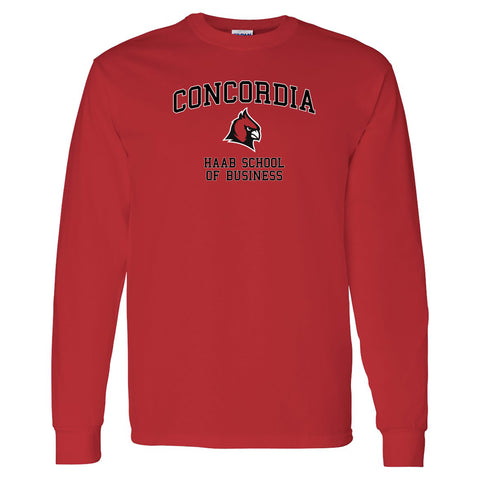 Concordia HAAB School of Business Arch Longsleeve T-Shirt - Red