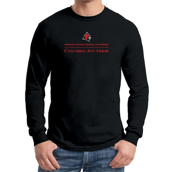 Concordia Ronald & Marvel School of Nursing Longsleeve T-Shirt - Black