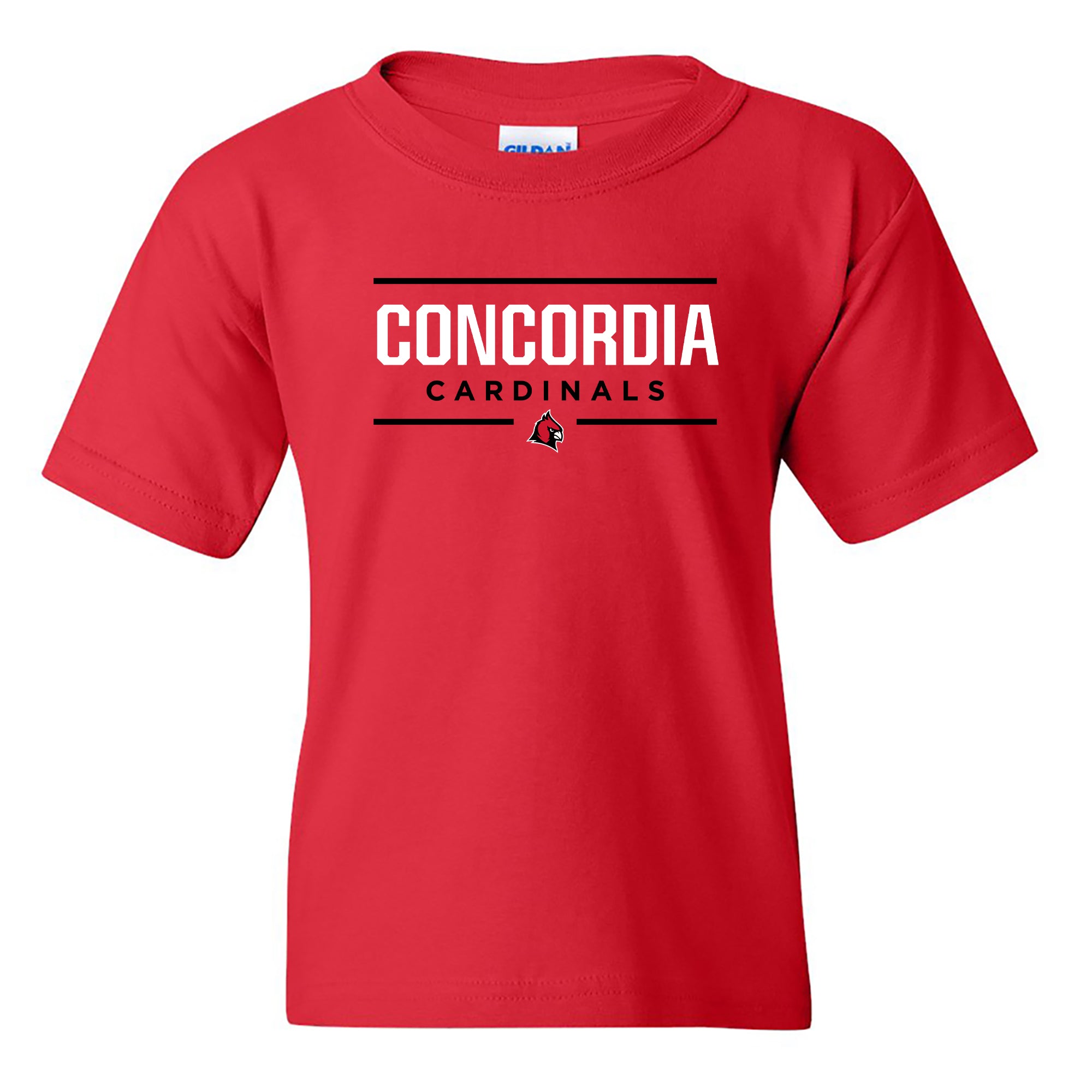Concordia Cardinal Bold Youth T-Shirt - Red