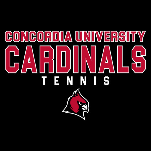 Concordia Tennis Cardinal Head Youth T-Shirt - Black