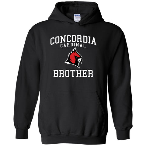 Concordia Cardinal Brother Hooded Sweatshirt - Black