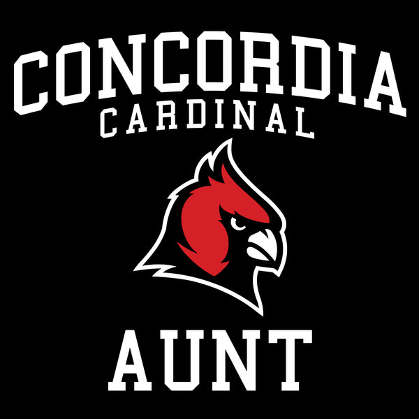 Concordia Cardinal Aunt Hooded Sweatshirt - Black