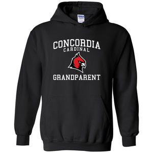 Concordia Cardinal Grandparent Hooded Sweatshirt - Black