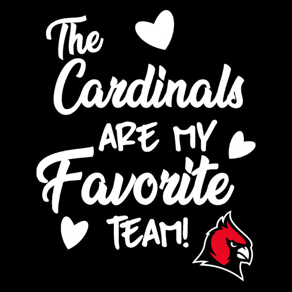 Cardinals Are My Favorite Team Onesie - Black