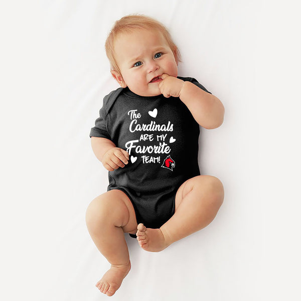 Cardinals Are My Favorite Team Onesie - Black