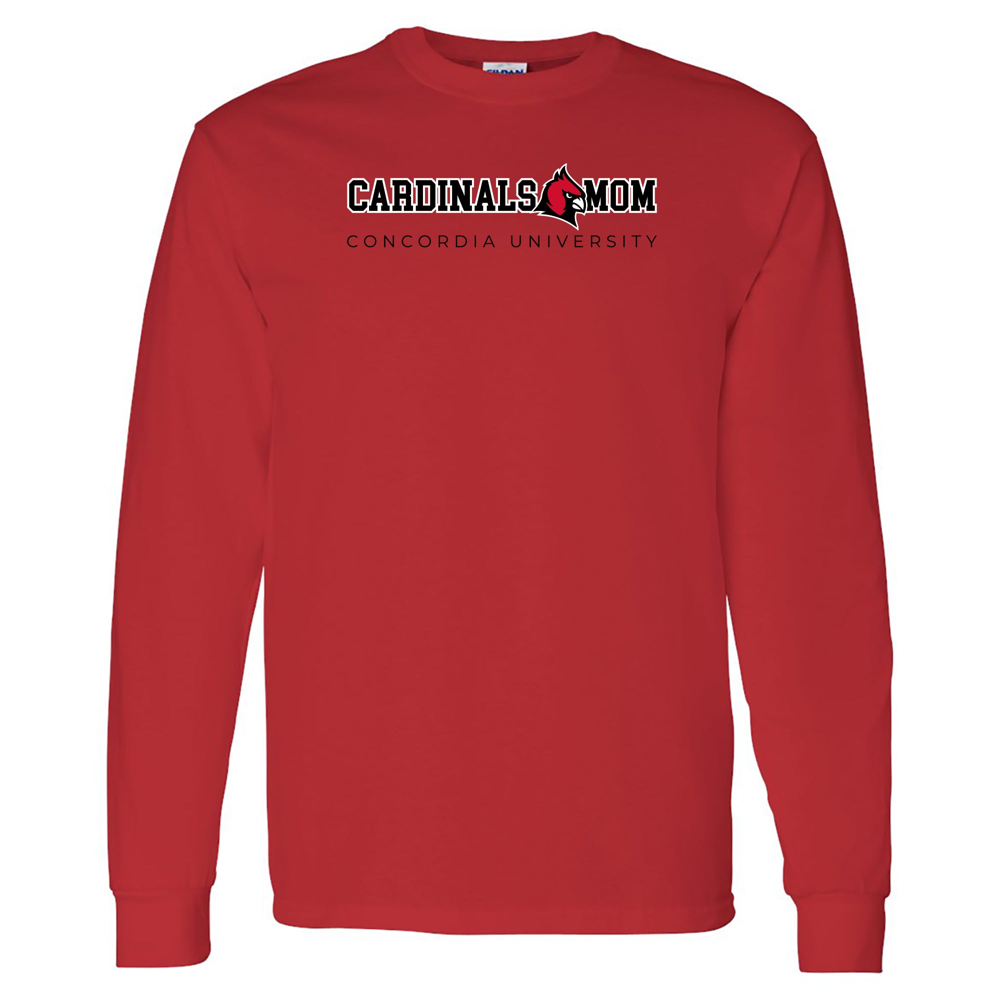Cardinals Mom Basic Arch Longsleeve T-Shirt - White – Concordia Ann Arbor