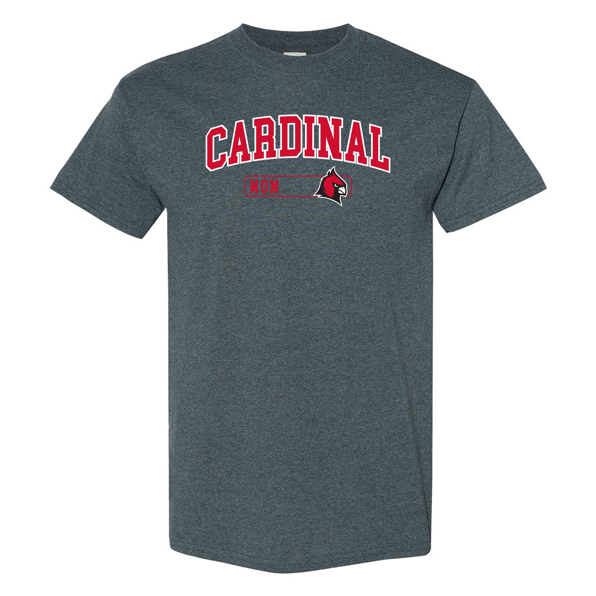 Cardinals Mom Arch Unisex T-Shirt - Dark Heather