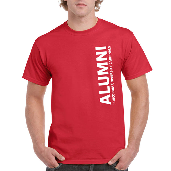 Concordia Alumni Vertical Unisex T-Shirt - Red