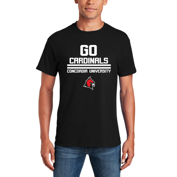 Concordia Cardinal Closet Go Cardinals T-Shirt- Black