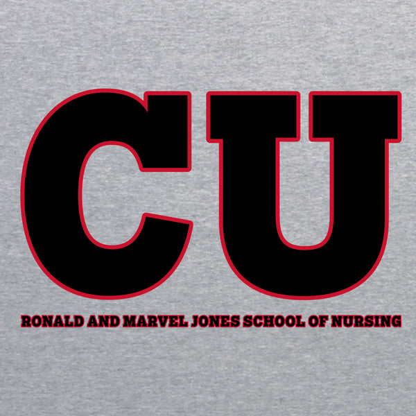 Concordia Cardinal Closet Ronald and Marvel Jones School of Nursing T-Shirt- Sport Grey